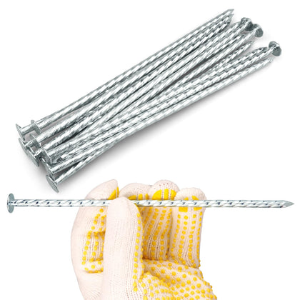 JPOIP 8-inch spiral landscape spike in packaging, ideal for starter edging projects.