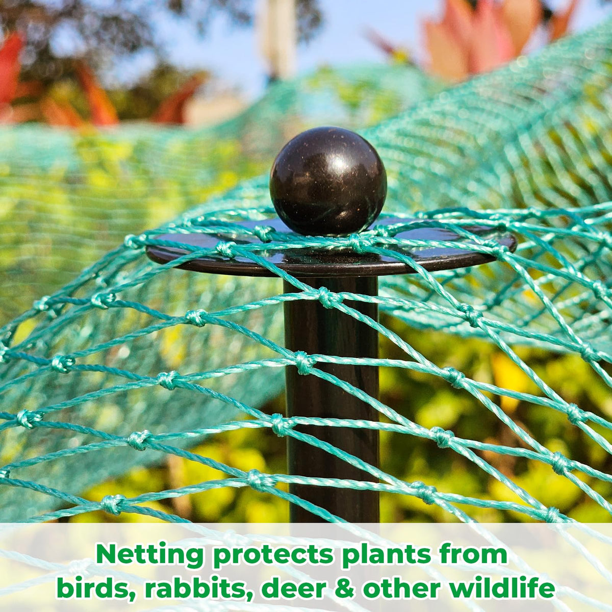 JPOIP heavy-duty steel frame resists outdoor wear for lasting garden protection.