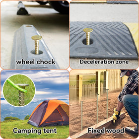 JPOIP pack of four stakes simplifies project setup and replacements.