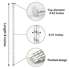 JPOIP spiral grip stake design highlights rugged hold for stable lawn edges.