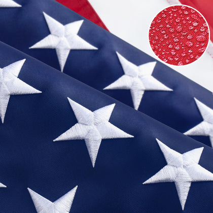 JPorton American Flag 6x10ft outdoor nylon ready for weather display