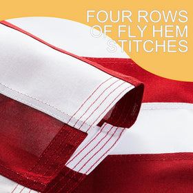 JPorton flag brass grommets enable secure porch mounting