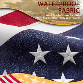 JPorton flag canvas heading and double-stitch for lasting strength