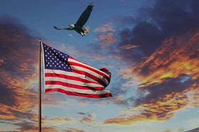 Waterproof and UV-protected nylon enables outdoor use of JPorton flag