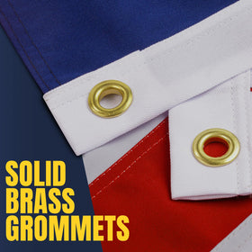 JPorton 3x5 flag features premium cotton with breathable fabric.