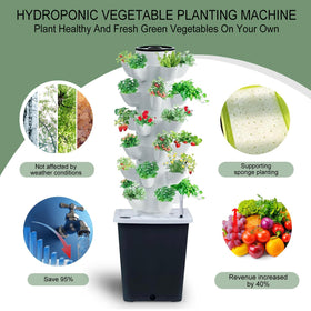 JPWDDWYT Hydroponics Tower movable stand fitting kitchen or living room layouts