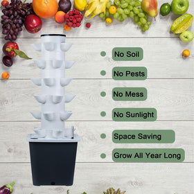 JPWDDWYT Hydroponics Tower soil-less cultivation for diverse crops indoors