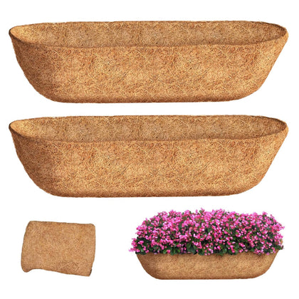 JQUZPCV coconut coir liner for wall baskets enhances natural moisture balance.
