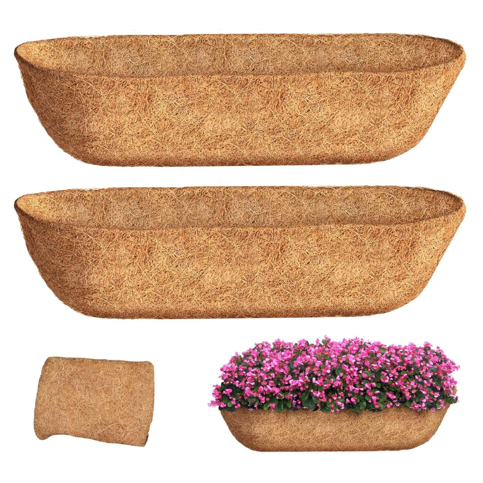 JQUZPCV coconut coir liner for wall baskets enhances natural moisture balance.