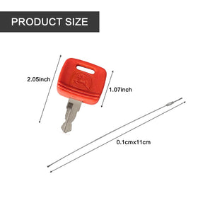 Replacement keys packaged with six keys and rope locks for easy access.