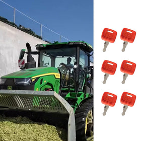 Compatibility list showing Deere tractor models supported by JRAIYBZ keys.