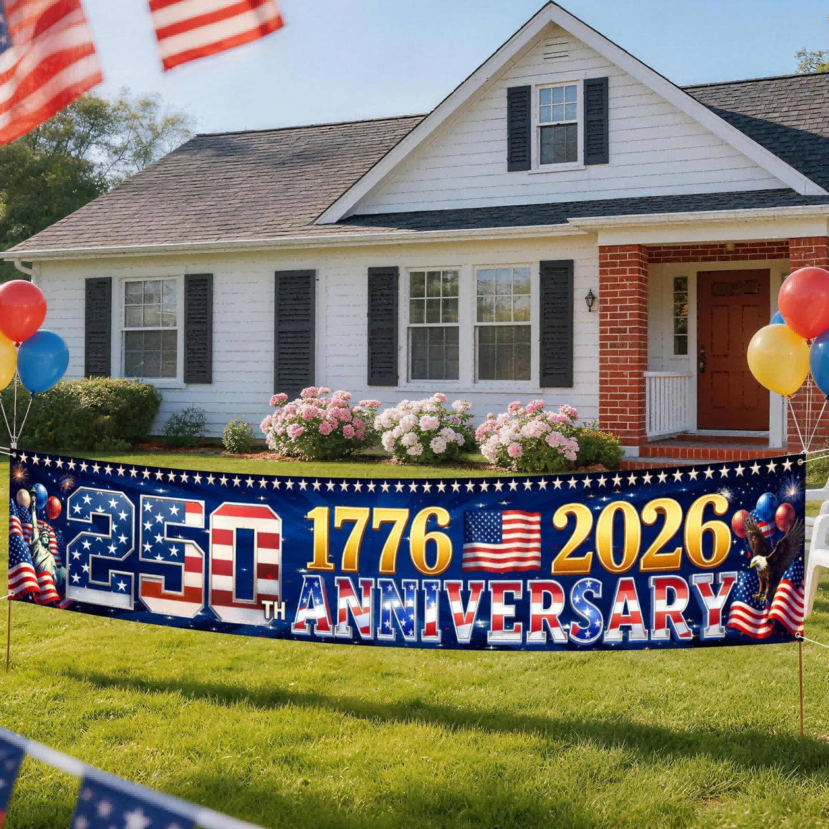Jremreo banner corner grommets enable quick hanging and secure outdoor setup.