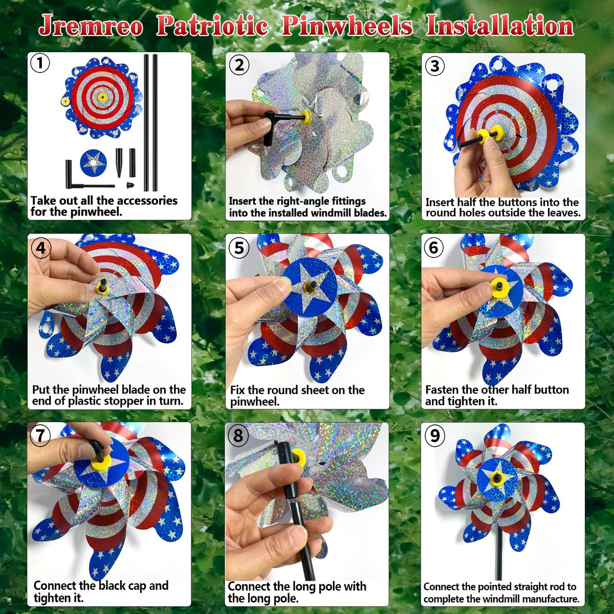 Jremreo Fourth of July decor adds festive flair and patriotic vibes.