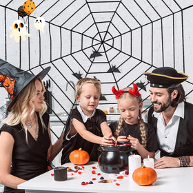 Jremreo round spider web design for versatile decor