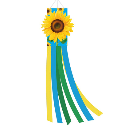 Jremreo sunflower windsock 40in sways to boost outdoor curb appeal