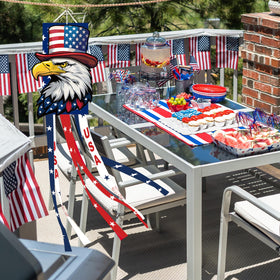 Jremreo USA Eagle Windsock 40-inch height for prominent yard display