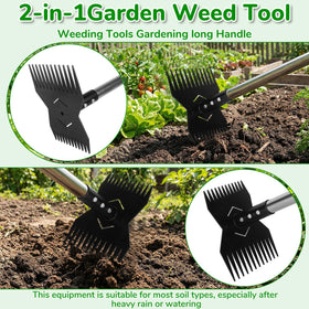 JRKJQBV weed tool showcasing 24-claw system for uprooting weeds