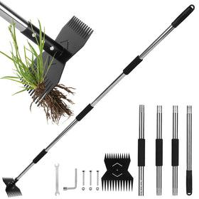 JRKJQBV garden weed tool dual-head design enables efficient weed removal