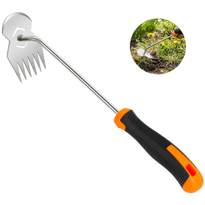 JRKJQBV garden weed tool with ergonomic handle for comfortable long tasks.