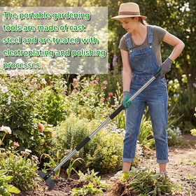 JRKJQBV safety-first garden tool with gloves for safe use