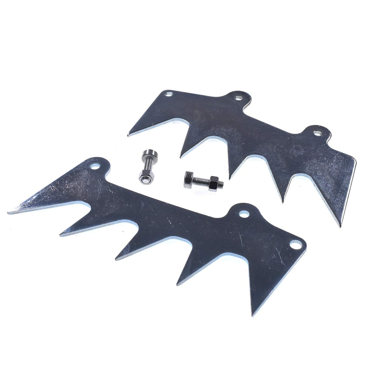 JRL bucking spike and felling dog pair, neatly displayed for installation.