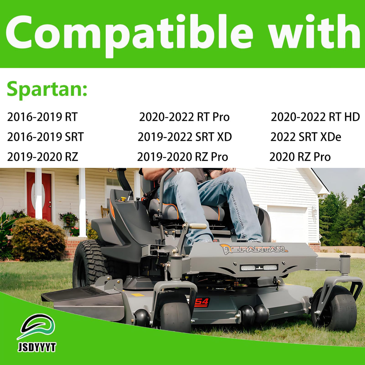 JSDYYYT spindle assembly for 61-inch Spartan deck enables reliable mowing results.