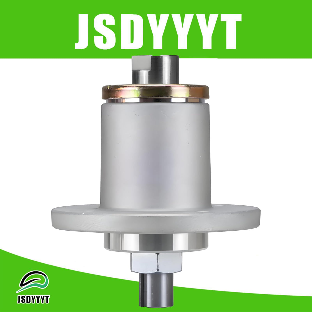 JSDYYYT SRT-XDe spindle close-up shows sturdy construction for smooth rotation.