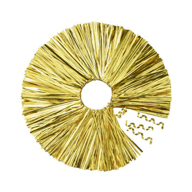 Jsehchya gold metallic twist ties securing bags for fresh storage