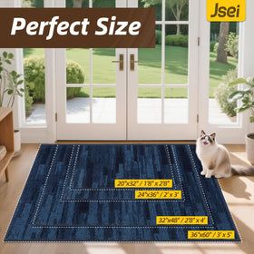 JSEI Dirt Trapper mat close up shows absorbent fibers wiping paws and wet shoes
