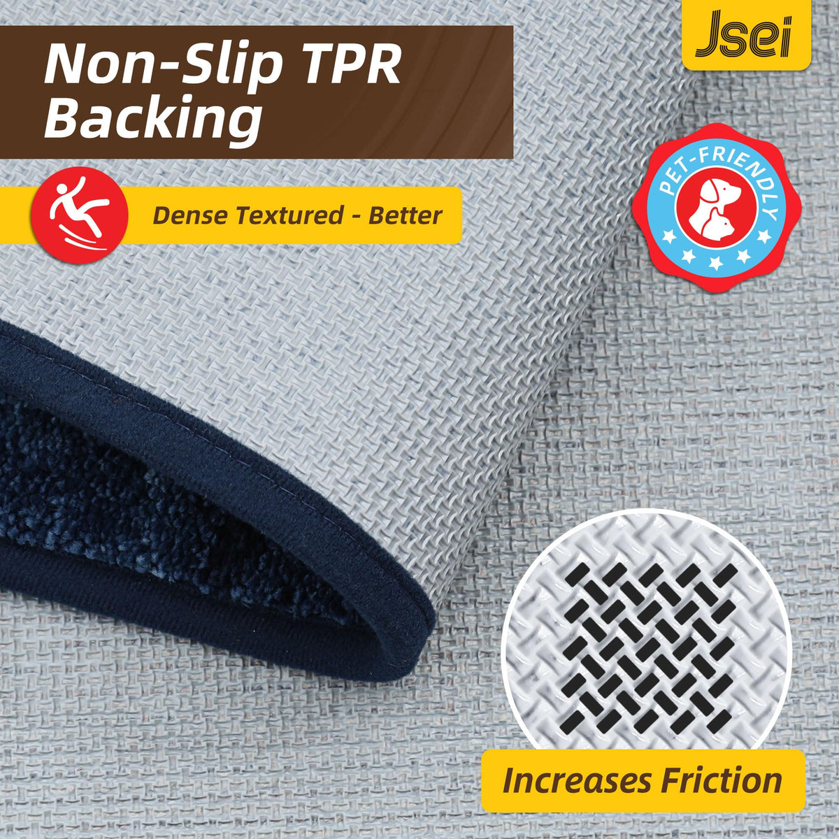 JSEI Dirt Trapper mat hides footprints and keeps interiors dry