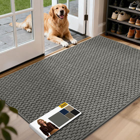 JSEI Dirt Trapper mat front view traps dirt and keeps floors dry.