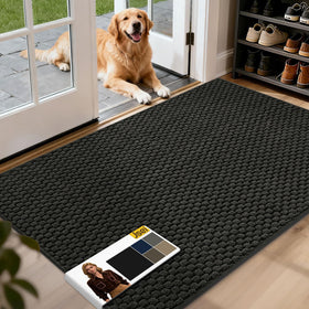 JSEI Dirt Trapper Door Mat front view shows large 32x48 size for wide entryways.
