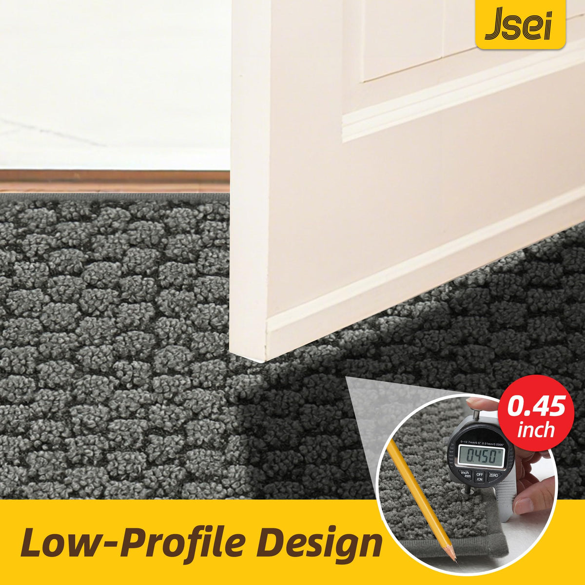 JSEI Dirt Trapper mat pet-friendly design for paw traffic.