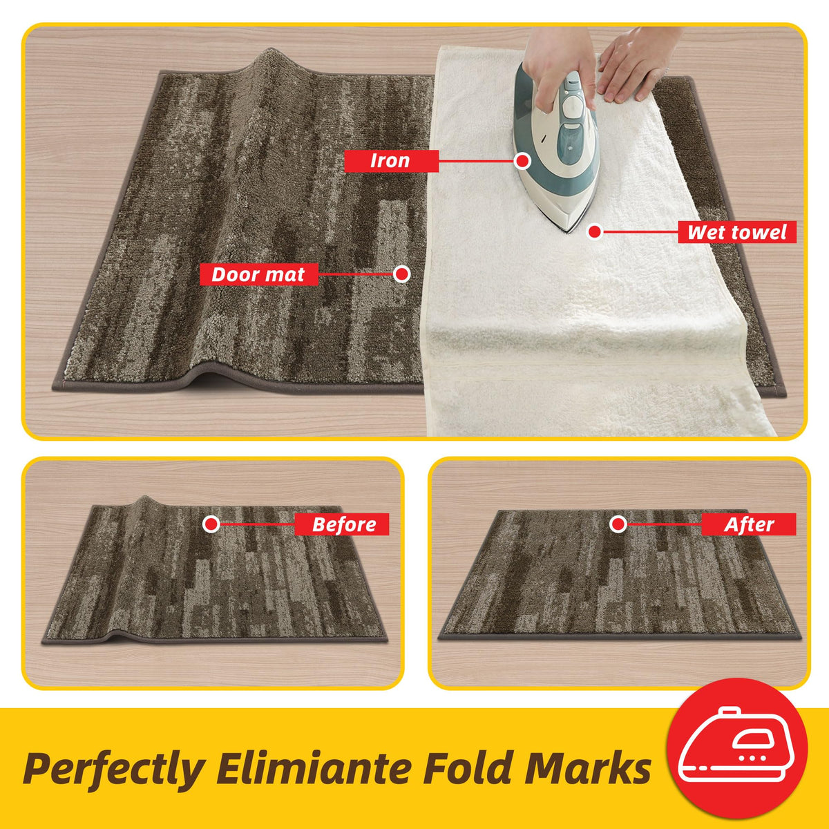 JSEI Dirt Trapper door mat in use at an entryway, welcoming look for front or back door