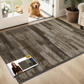 JSEI Dirt Trapper door mat front view in brown, absorbs moisture and traps mud at the entry
