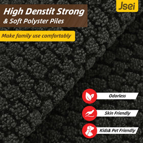 JSEI Dirt Trapper Door Mat low-profile 0.45 inch thickness aids smooth door movement.