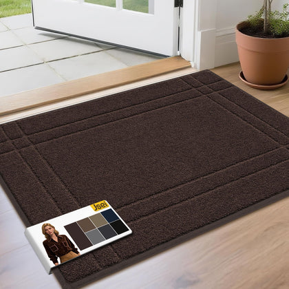 JSEI Entryway Rugs Doormat front door dirt and moisture trap