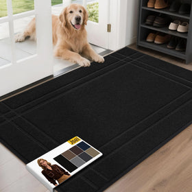 JSEI entryway rug doormat at front door traps dirt and moisture.