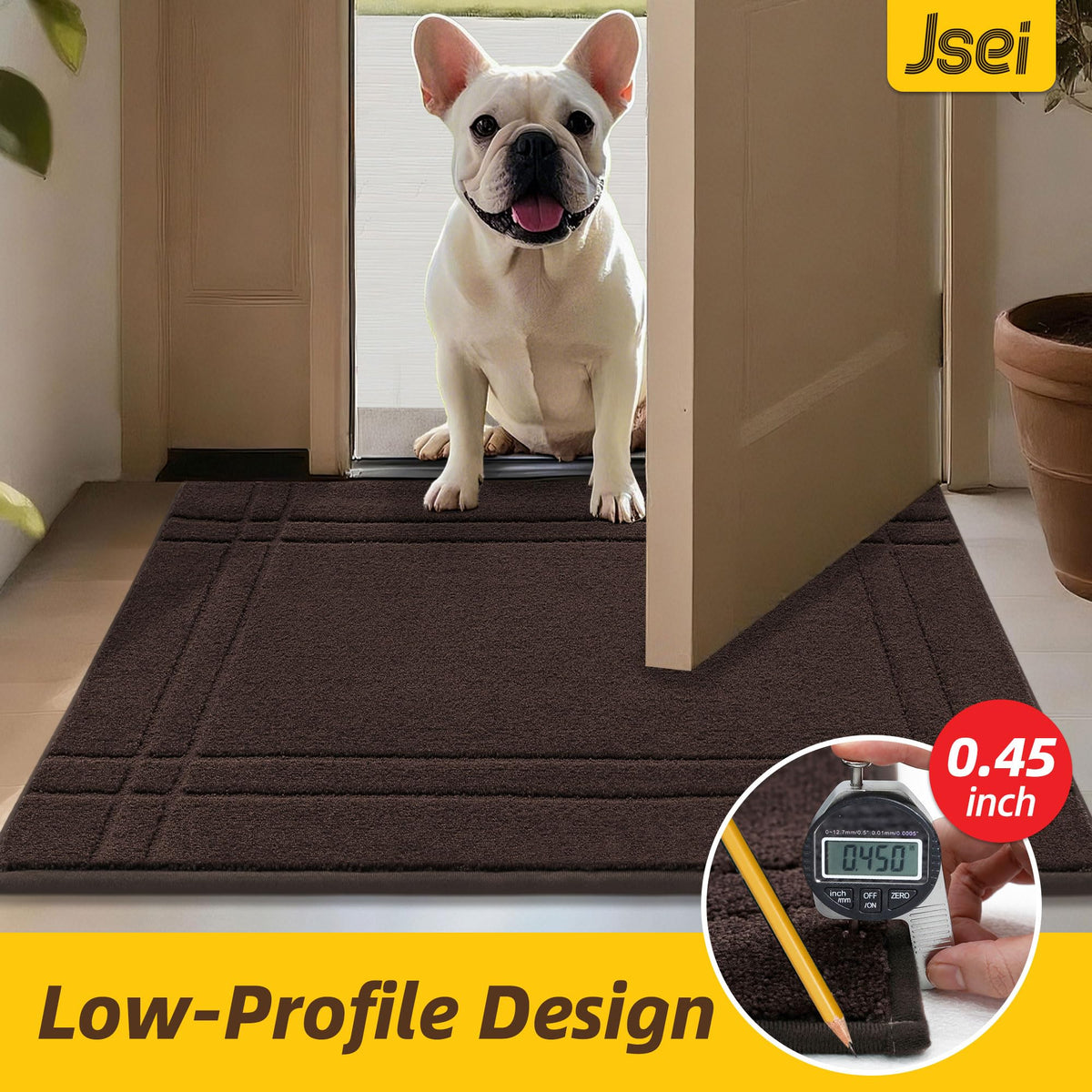 JSEI Pet-friendly design resists claws while trapping dirt.