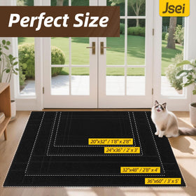 JSEI dirt-trap close-up shows dense yarns for quick absorption.