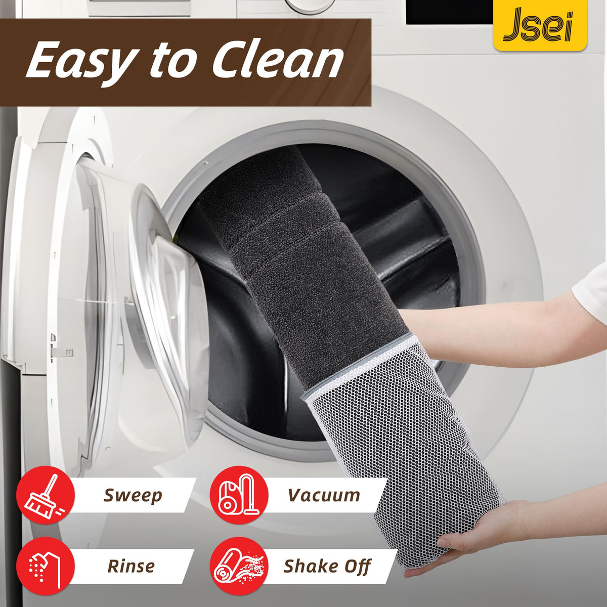 JSEI Entryway Doormat dirt-trap action traps dirt before it enters your home