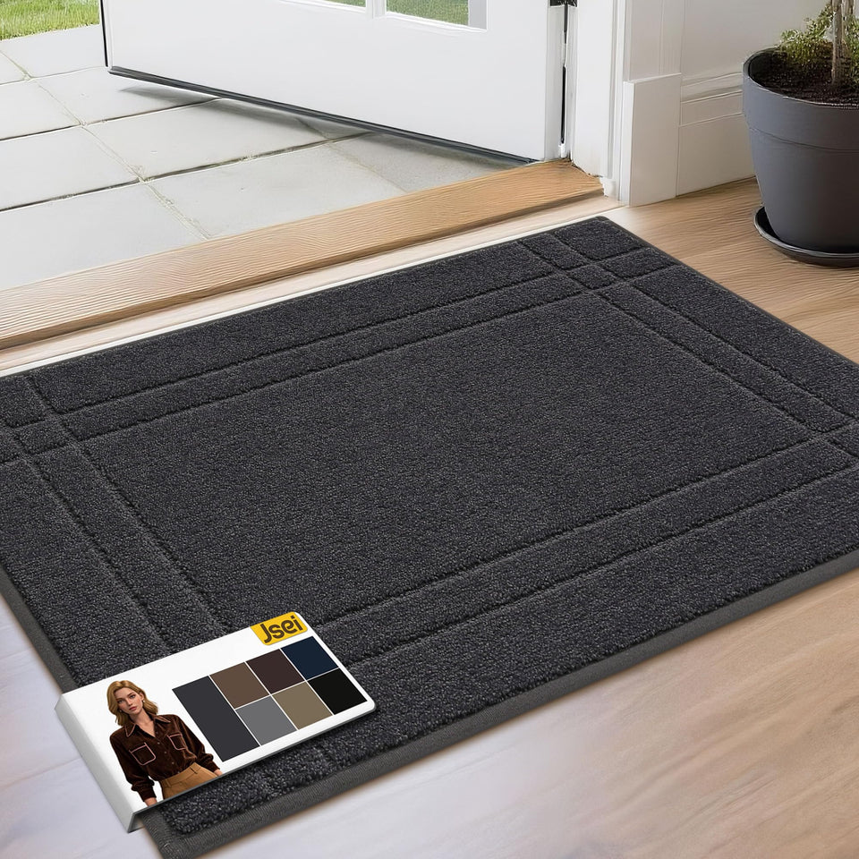 JSEI Entryway Doormat front door captures dirt and moisture, helping keep floors cleaner