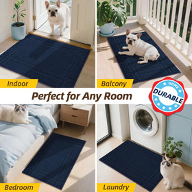 JSEI entryway rugs doormat dirt trap performance in wet weather