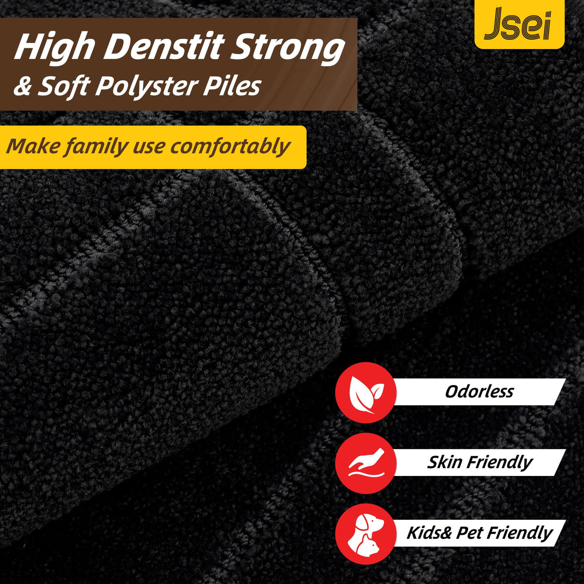 JSEI stain-resistant polyester surface cleans easily after muddy days.