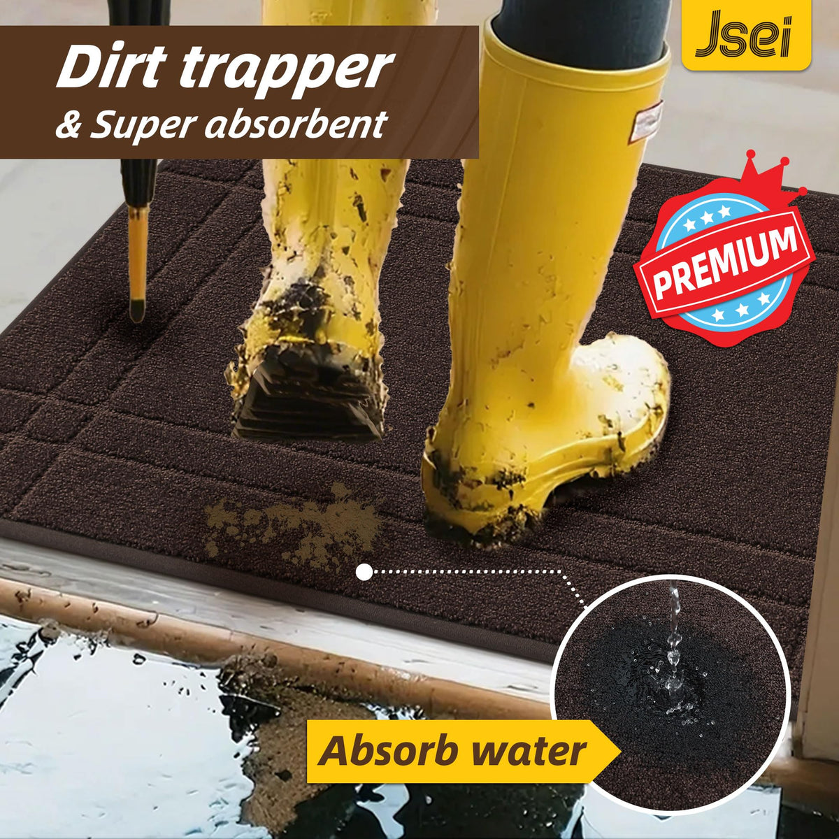 JSEI Stain-resistant polyester surface resists fading after use