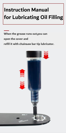 JSIERLUOV chainsaw grease gun dispenser simplifies refilling and use