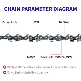 JSIERLUOV 12-inch chain for Greenworks 20297 delivers steady cutting