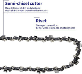 JSIERLUOV 12-inch chain for SunJoe SWJ698E enables easy maintenance