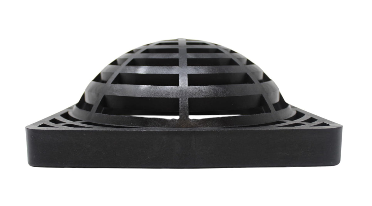 JSP Manufacturing 9-inch square dome atrium grate cover front view ready for quick install