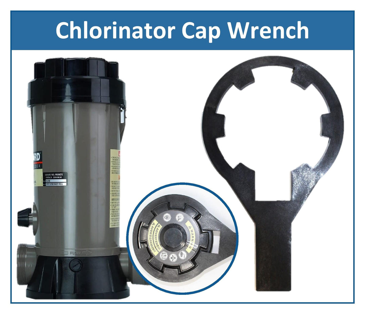 Durable premium plastic construction supports repeated use in pool upkeep